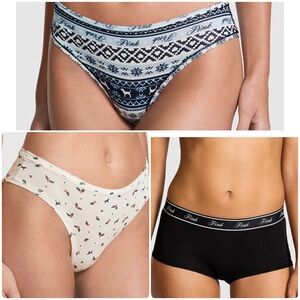 Pink Victoria's secret panties lot of 3